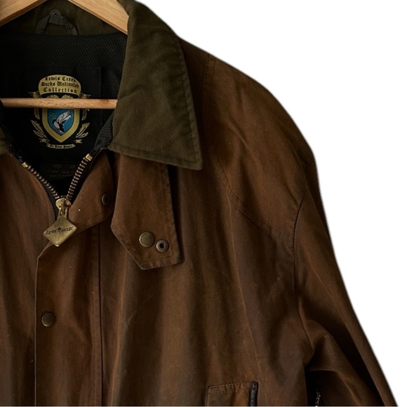 Vintage Lewis Creek x Ducks Unlimited Waxed Cotton Oilskin Field Chore Jacket XL - Picture 3 of 6